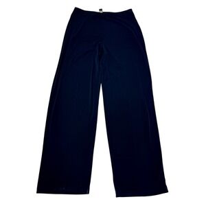 Alfani Womens Black Wide Leg Dress‎ Pants Size Small Polyester Spandex